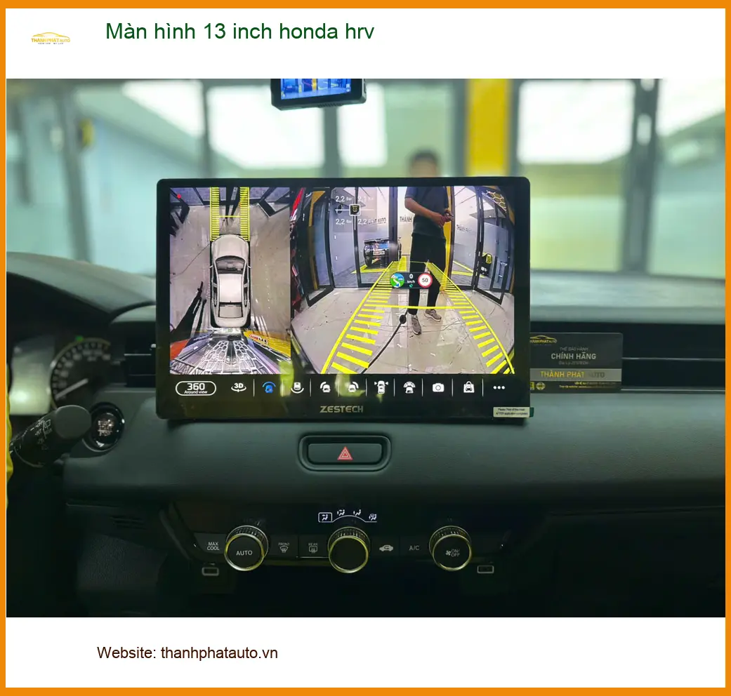 Chị Bích lắp Màn hình 13 inch Honda HR-V tại Hóc Môn để tiện xem bản đồ ảnh thực tế 2