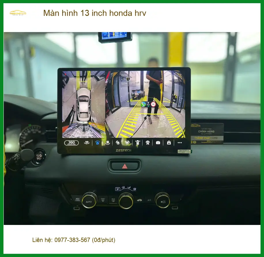 Anh Hưng nâng cấp màn hình 13 inch Honda HR-V tại Quận 12 vì màn hình zin quá nhỏ ảnh thực tế 3