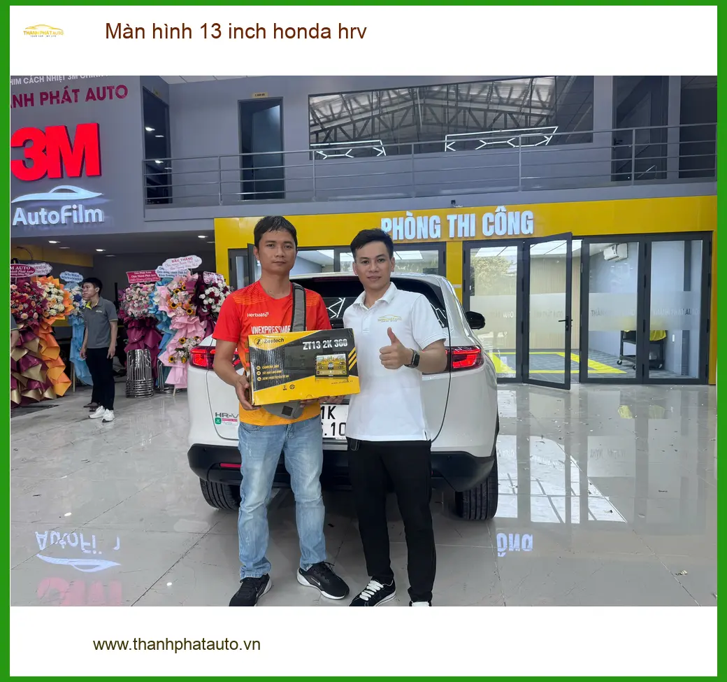 Anh Hưng nâng cấp màn hình 13 inch Honda HR-V tại Quận 12 vì màn hình zin quá nhỏ ảnh thực tế 4