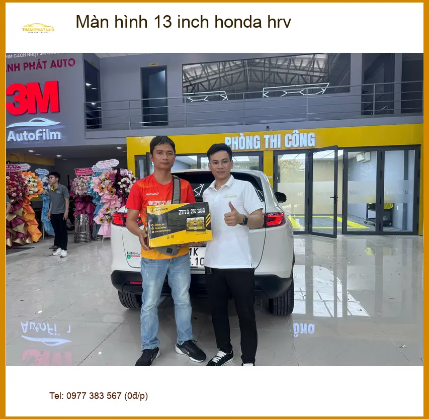 Chú Phước nâng cấp màn hình 13 inch Honda HR-V tại Quận 9 ảnh thực tế 4