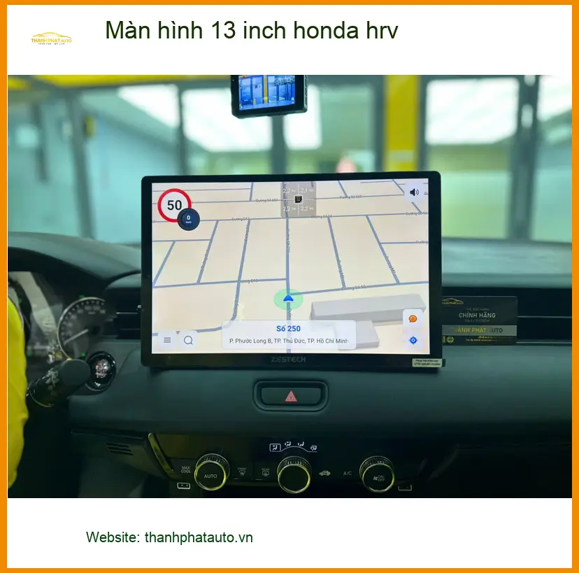 Chị Trâm nâng cấp màn hình 13 inch Honda HR-V Quận Tân Bình vì màn zin nhỏ ảnh thực tế 3