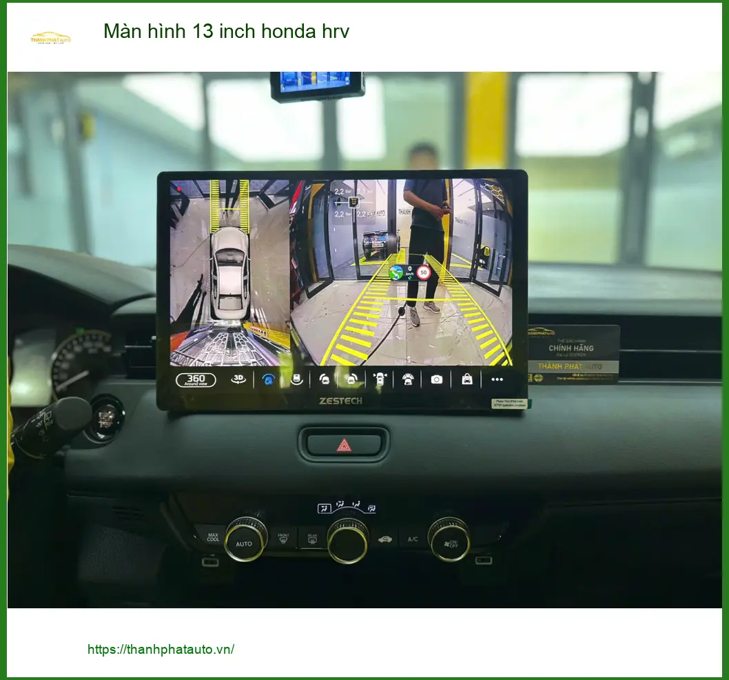 Chị Trâm nâng cấp màn hình 13 inch Honda HR-V Quận Tân Bình vì màn zin nhỏ ảnh thực tế 4