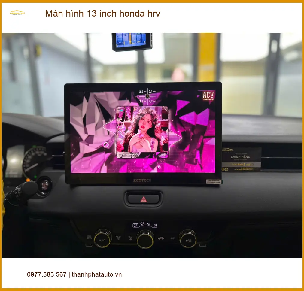 Anh Tấn nâng cấp màn hình 13 inch Honda HR-V tại Quận 1 vì màn zin quá nhỏ ảnh thực tế 5