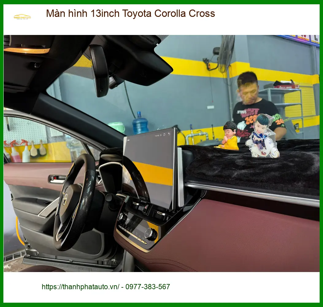 Anh Cường lắp màn hình 13inch Toyota Corolla Cross tại Quận Phú Nhuận để nâng tầm giải trí ảnh thực tế 2