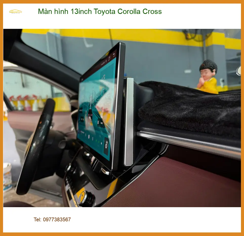 Anh Khải lắp màn hình 13inch Toyota Corolla Cross tại Quận 4 để nâng tầm tiện nghi ảnh thực tế 2