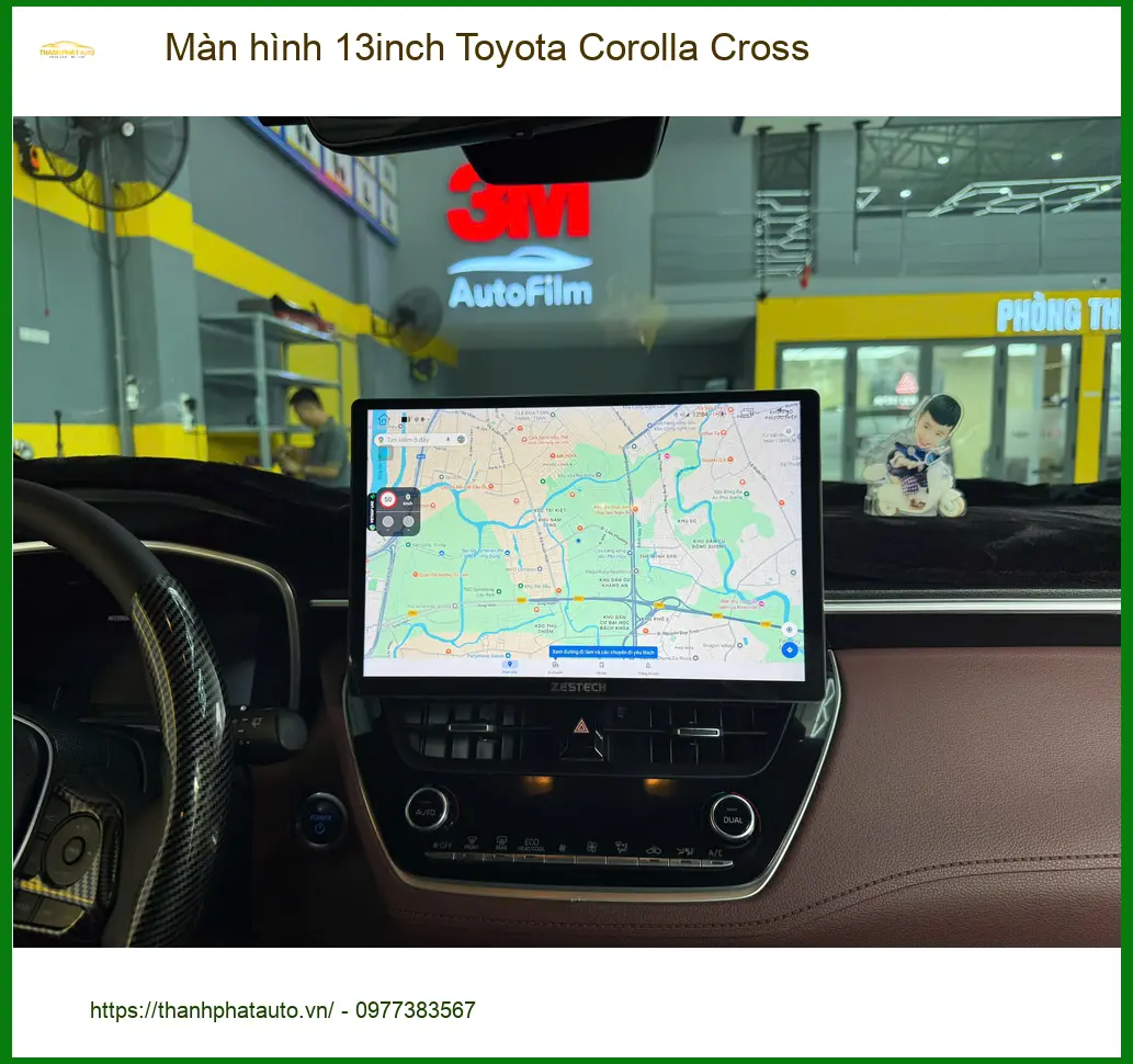 Anh Khải lắp màn hình 13inch Toyota Corolla Cross tại Quận 4 để nâng tầm tiện nghi ảnh thực tế 3