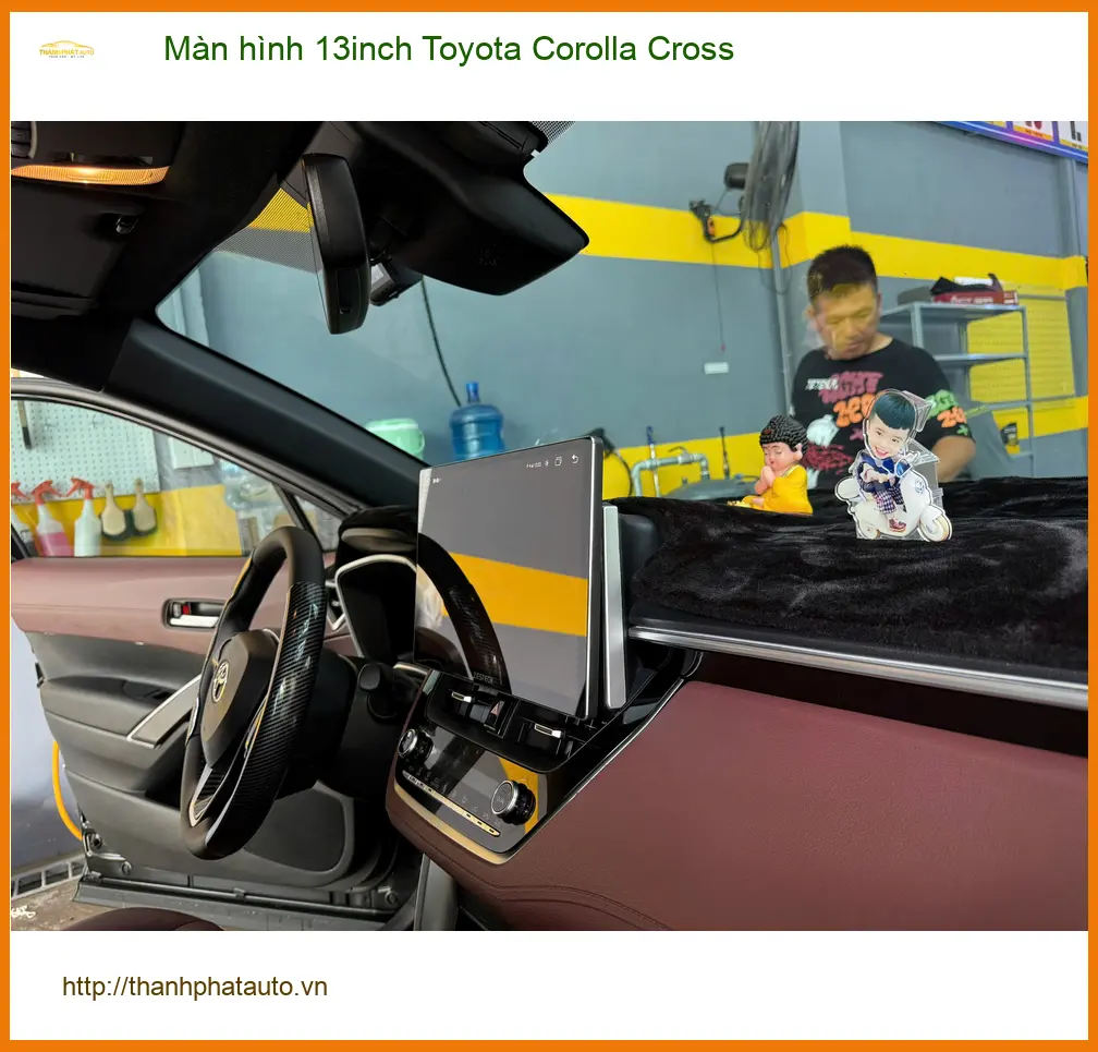 Anh Khải lắp màn hình 13inch Toyota Corolla Cross tại Quận 4 để nâng tầm tiện nghi ảnh thực tế 4