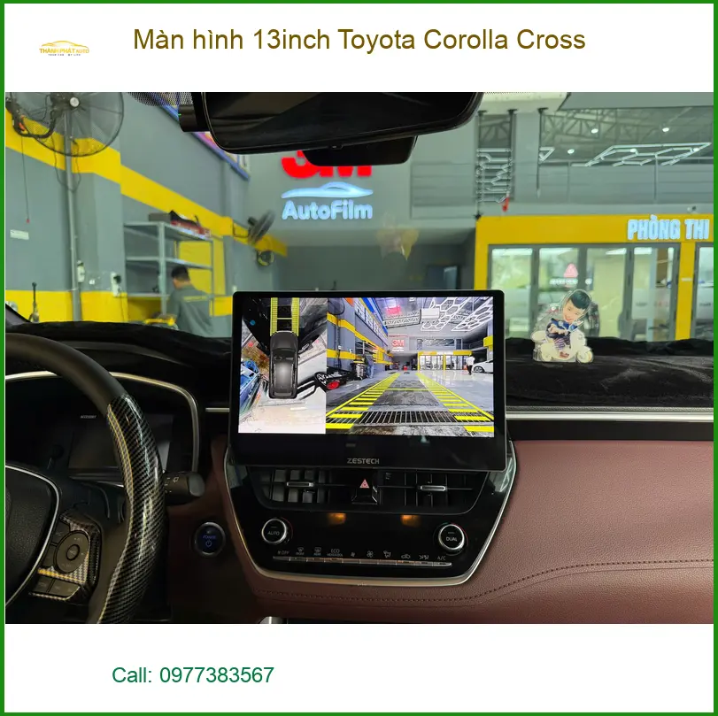 Anh Cường lắp màn hình 13inch Toyota Corolla Cross tại Quận Phú Nhuận để nâng tầm giải trí ảnh thực tế 5