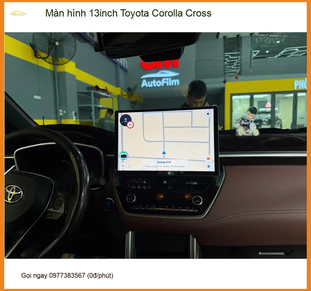 Anh Kiên lắp màn hình 13inch Toyota Corolla Cross Quận 9 ảnh thực tế 3