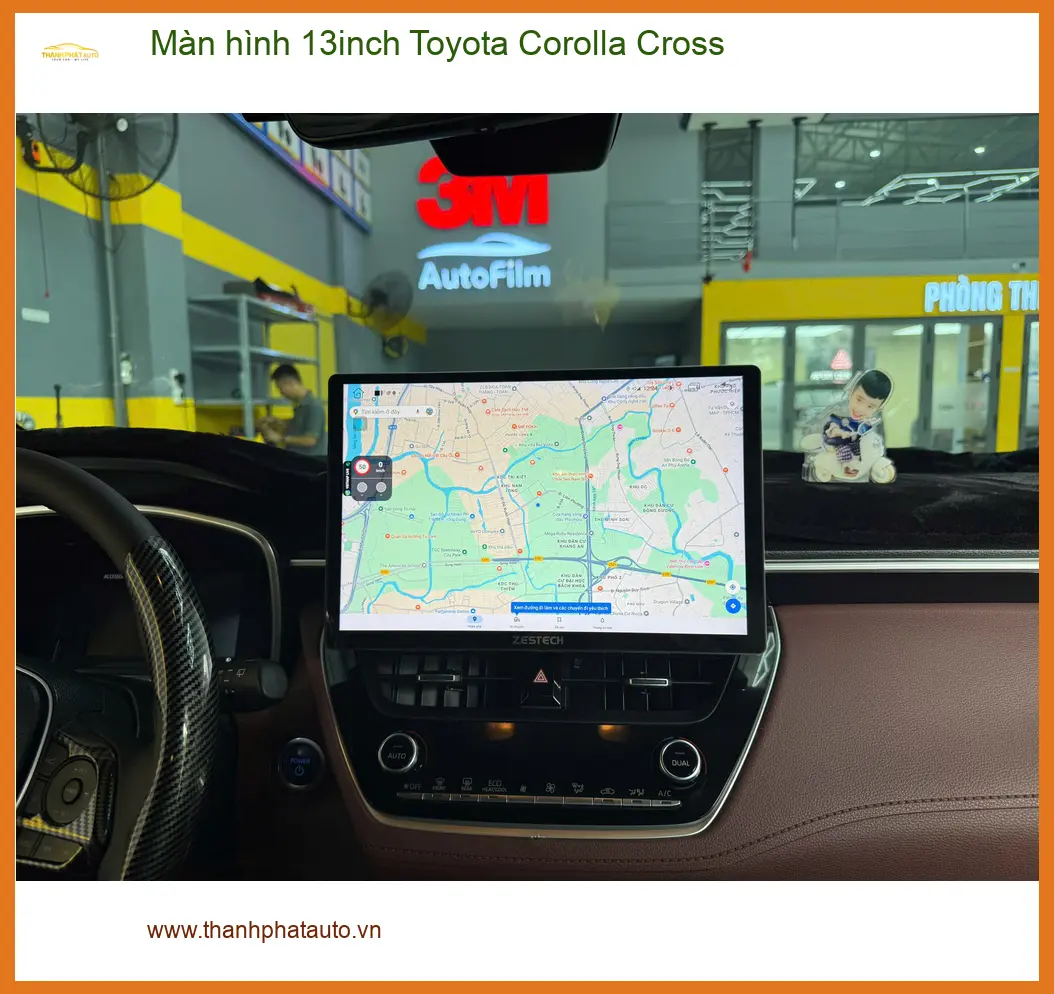 Chú Cường lắp màn hình 13inch Toyota Corolla Cross tại Bình Chánh để nâng tầm giải trí ảnh thực tế 3