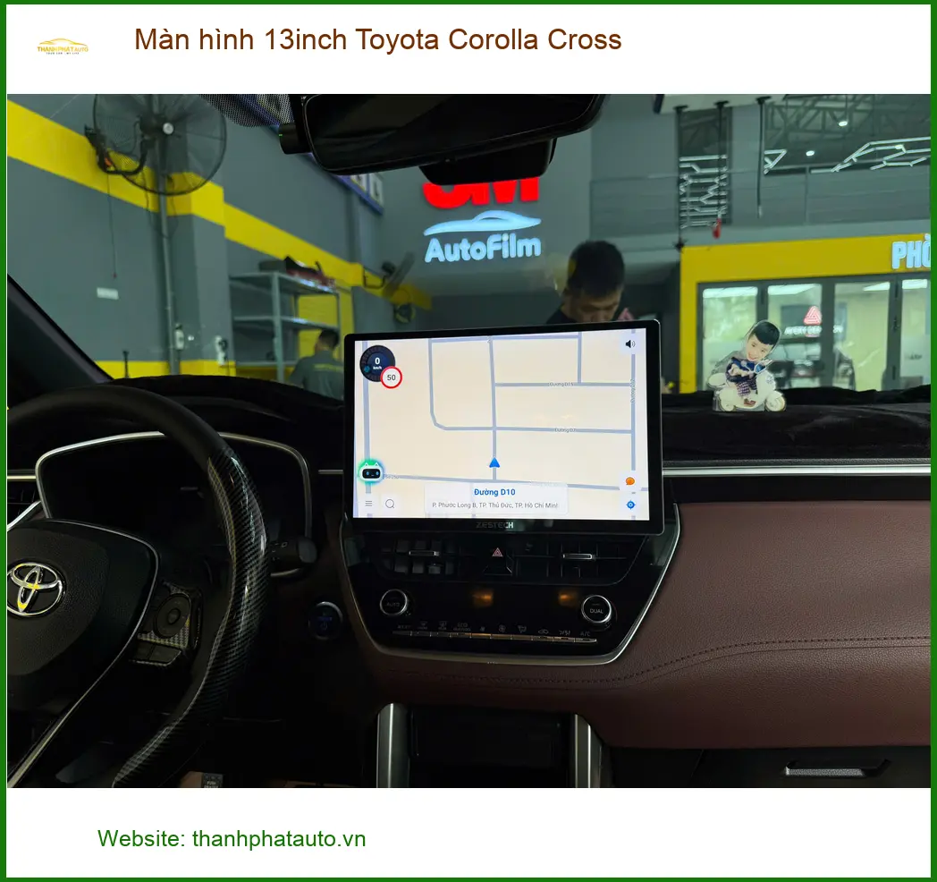 Chú Cường lắp màn hình 13inch Toyota Corolla Cross tại Bình Chánh để nâng tầm giải trí ảnh thực tế 4
