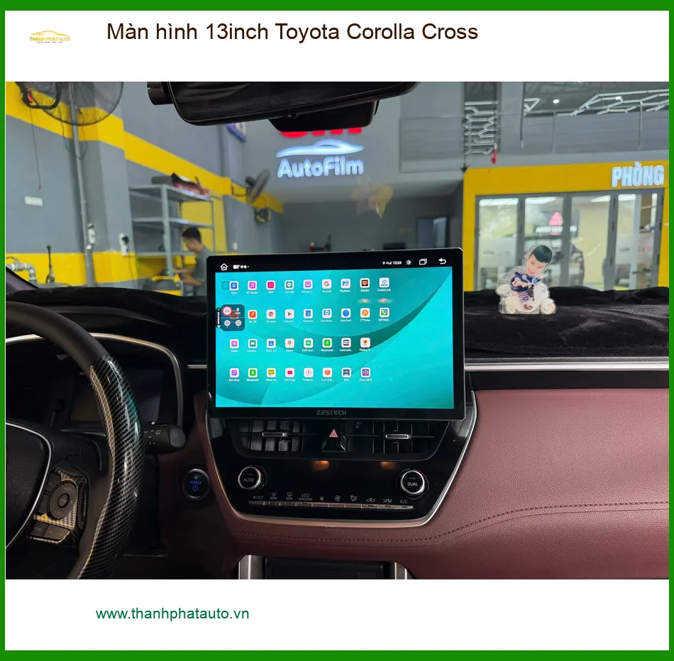 Chú Cường lắp màn hình 13inch Toyota Corolla Cross tại Bình Chánh để nâng tầm giải trí ảnh thực tế 5