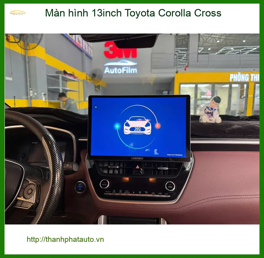 Anh Quốc Bình lắp màn hình 13inch cho Toyota Corolla Cross tại Quận 8
