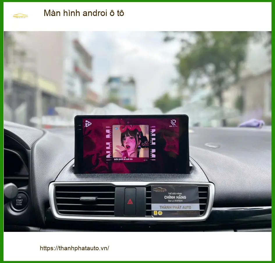 Chị Uyên lắp màn hình Android ô tô cho Mazda CX5 tại Quận Bình Thạnh
