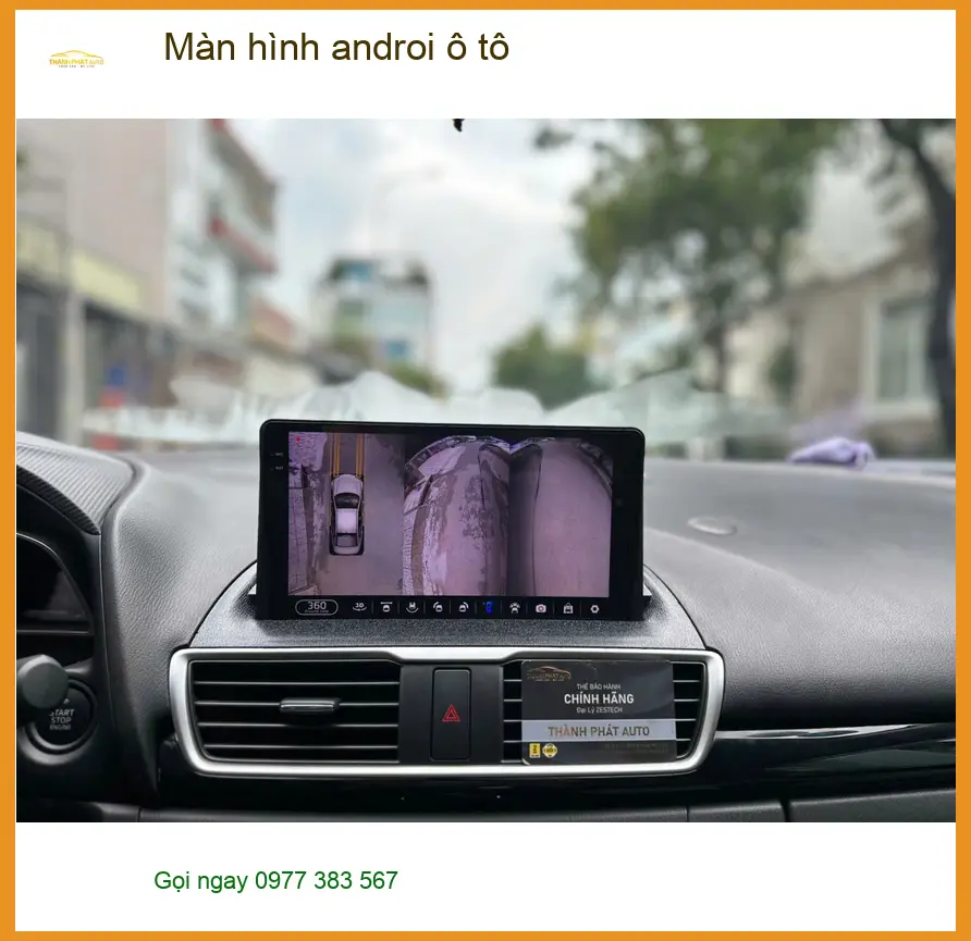 Chị Uyên lắp màn hình Android ô tô cho Mazda CX5 tại Quận Bình Thạnh ảnh thực tế 2