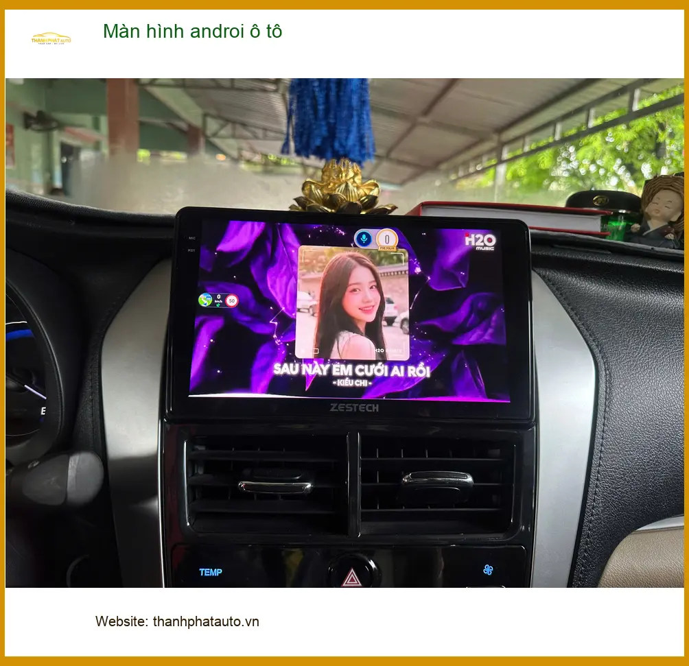 Anh Hưng nâng cấp màn hình Android ô tô cho Hyundai Accent tại Hóc Môn ảnh thực tế 2
