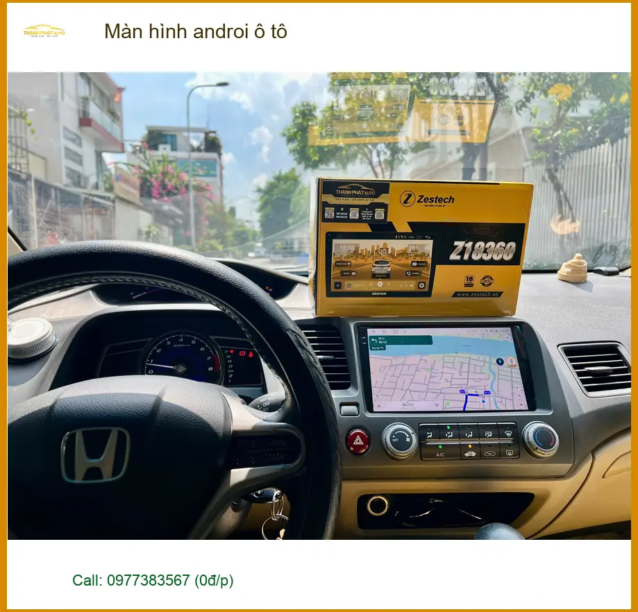 Lắp Màn hình Android ô tô Quận Thủ Đức cho xe Toyota Camry của chú Minh ảnh thực tế 2