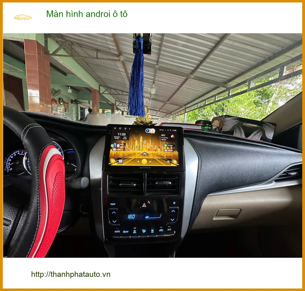 Anh Hưng nâng cấp màn hình Android ô tô cho Hyundai Accent tại Hóc Môn ảnh thực tế 3