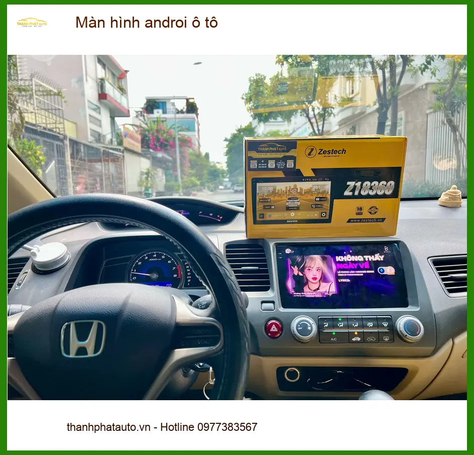 Lắp Màn hình Android ô tô Quận Thủ Đức cho xe Toyota Camry của chú Minh ảnh thực tế 4