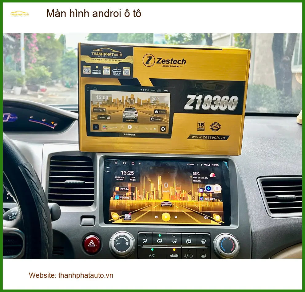 Lắp Màn hình Android ô tô Quận Thủ Đức cho xe Toyota Camry của chú Minh ảnh thực tế 5