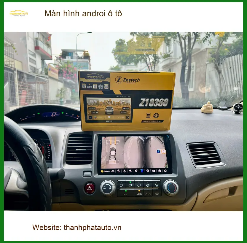 Chị Lan Anh lắp màn hình Android ô tô cho Toyota Raize ở Quận 9