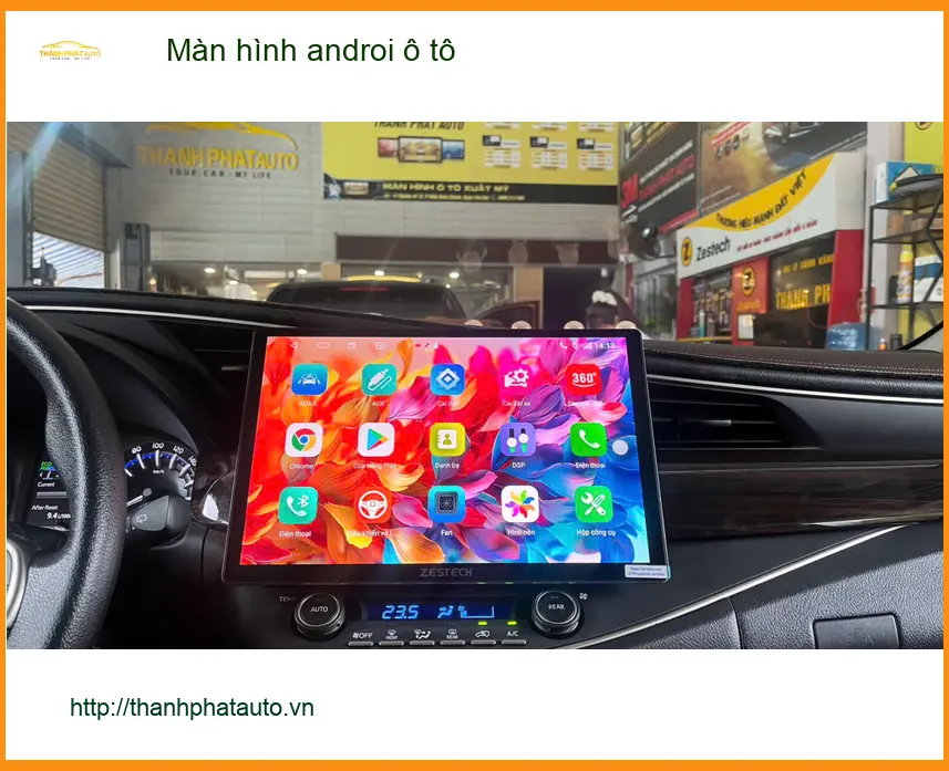 Chị Thảo lắp màn hình Android ô tô cho Hyundai Kona ở Hóc Môn để nâng cao trải nghiệm lái