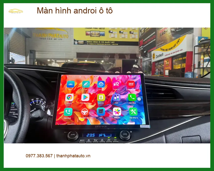 Anh Quang lắp màn hình Android ô tô Hyundai Accent tại Quận 12 để lái xe an toàn ảnh thực tế 2