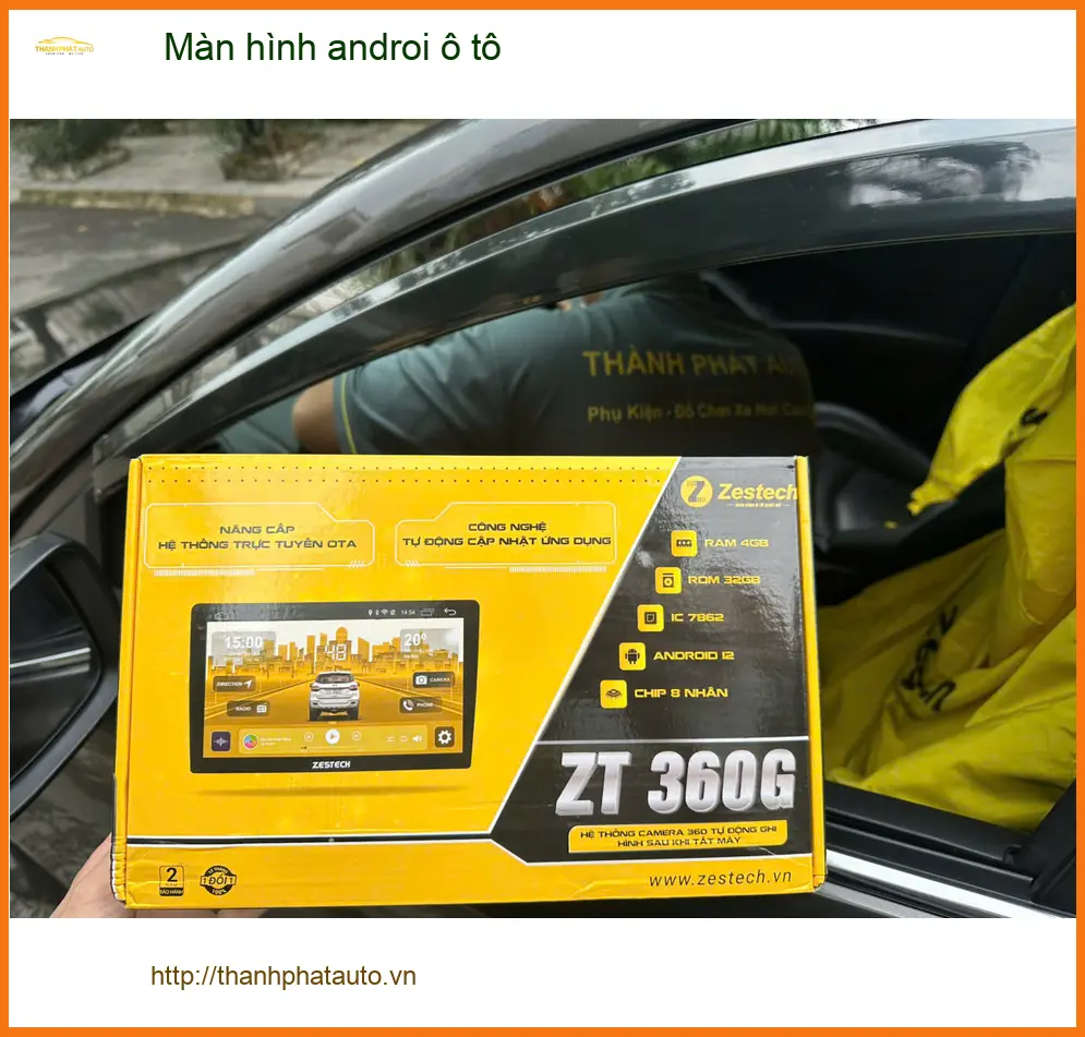 Chú Minh lắp màn hình Android ô tô Toyota Rush tại Cần Giờ ảnh thực tế 3