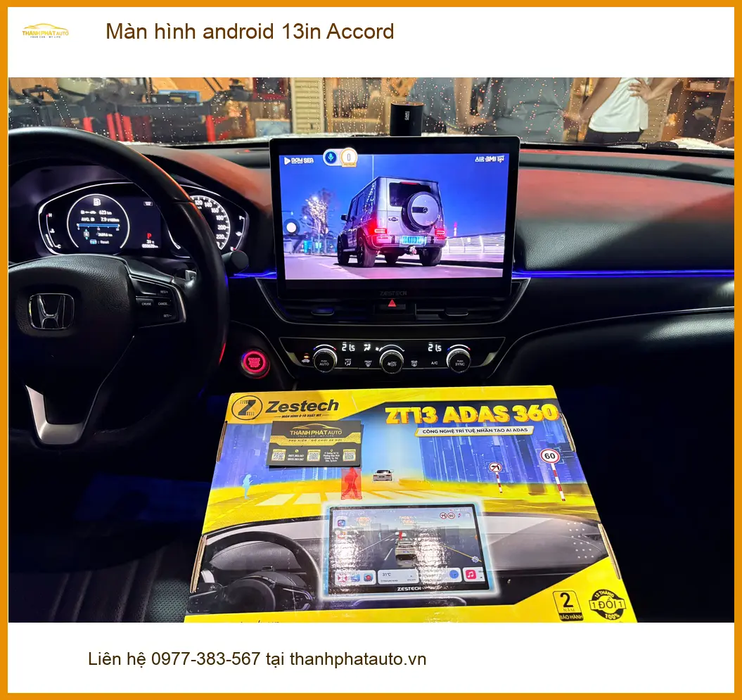 Chú Minh nâng cấp Màn hình Android 13in cho Accord ở Quận 4. ảnh thực tế 2