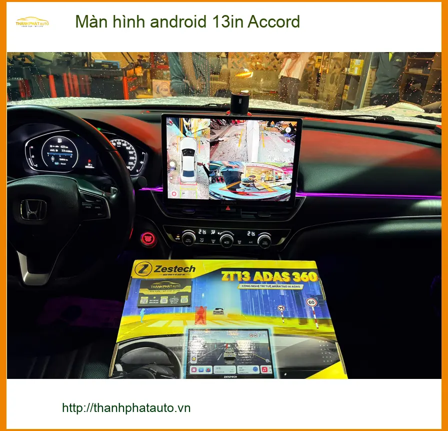 Chú Minh nâng cấp Màn hình Android 13in cho Accord ở Quận 4. ảnh thực tế 3