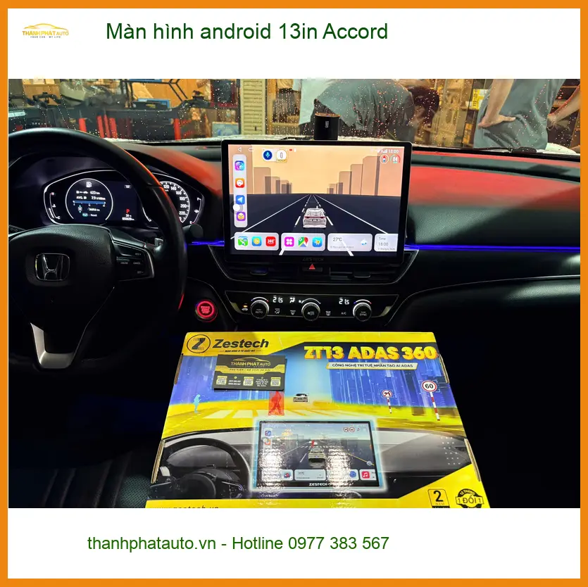 Chú Minh nâng cấp Màn hình Android 13in cho Accord ở Quận 4. ảnh thực tế 4