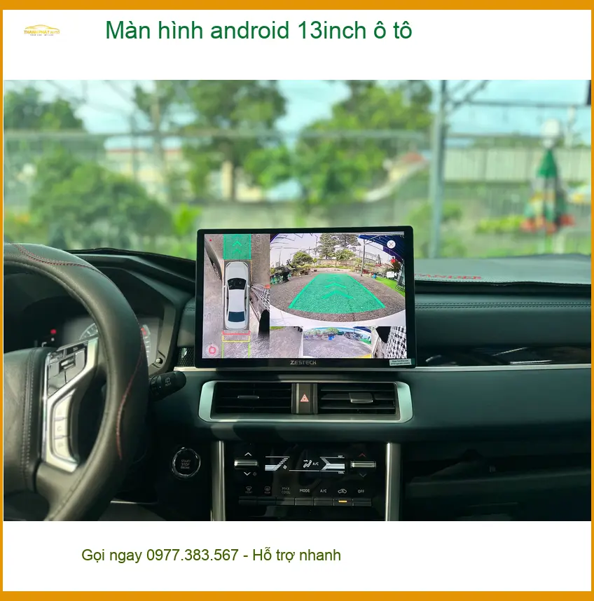 Anh Cường lắp màn hình Android 13inch ô tô cho Toyota Vios tại Quận 2.