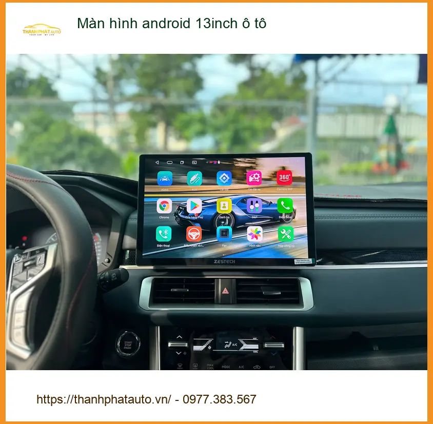 Chị Mai nâng cấp màn hình android 13inch cho Mazda 3 tại Quận 5.