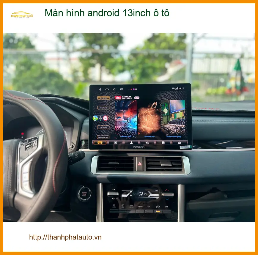 Chú Long lắp màn hình android 13inch ô tô Honda CRV tại Quận 6 để cập nhật công nghệ ảnh thực tế 2