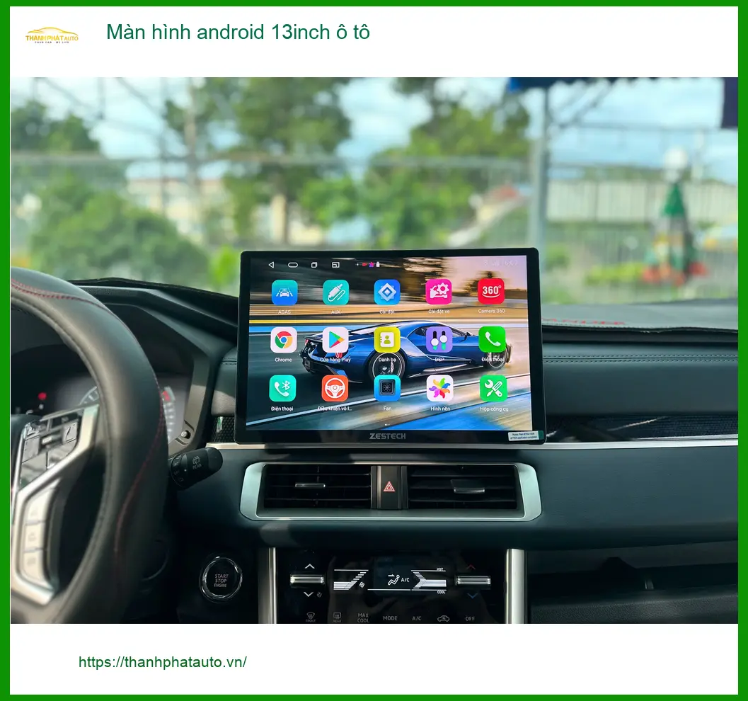 Chú Long lắp màn hình android 13inch ô tô Honda CRV tại Quận 6 để cập nhật công nghệ ảnh thực tế 3