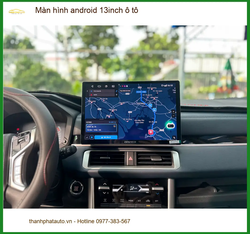 Anh Dũng lắp màn hình Android 13inch ô tô tại Quận Thủ Đức