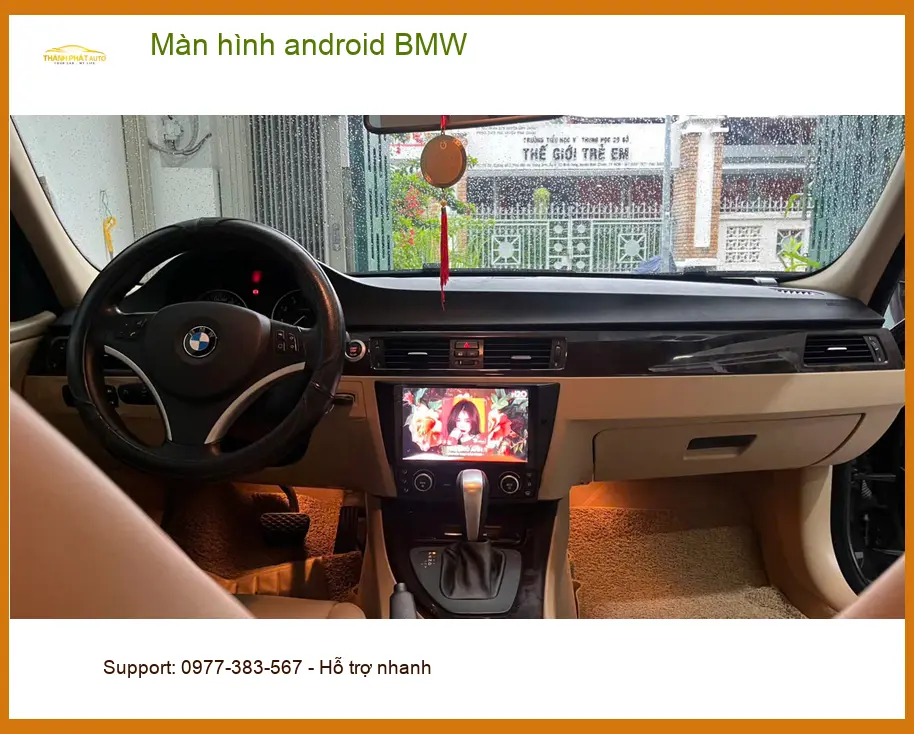 Anh Lâm lắp màn hình Android BMW 3 Series tại Quận 9 để trải nghiệm tiện ích giải trí đỉnh cao ảnh thực tế 2