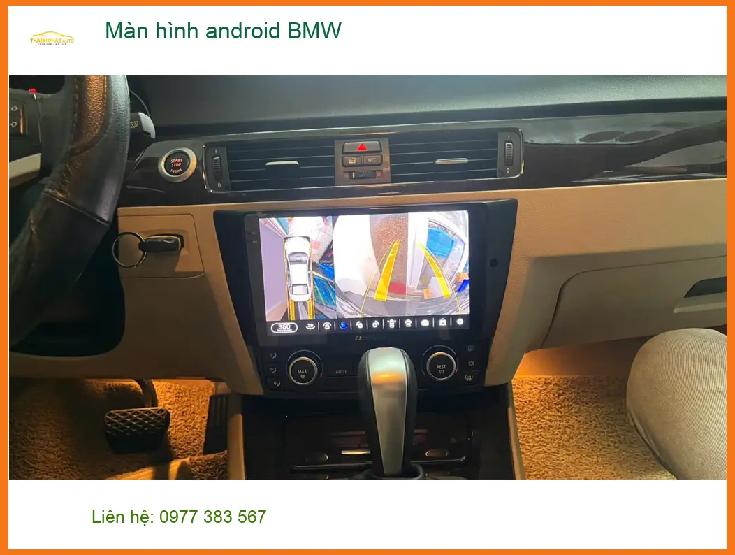 Anh Lâm lắp màn hình Android BMW 3 Series tại Quận 9 để trải nghiệm tiện ích giải trí đỉnh cao ảnh thực tế 3