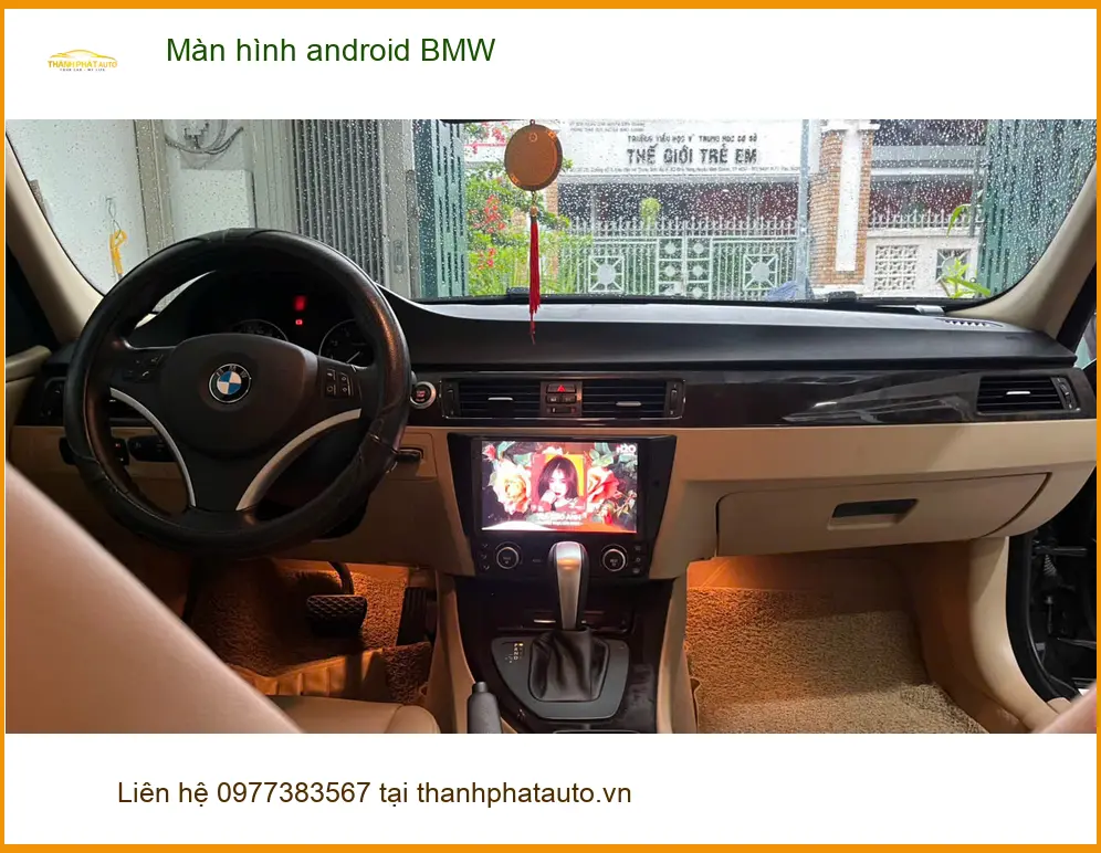 Anh Lâm lắp màn hình Android BMW 3 Series tại Quận 9 để trải nghiệm tiện ích giải trí đỉnh cao ảnh thực tế 5