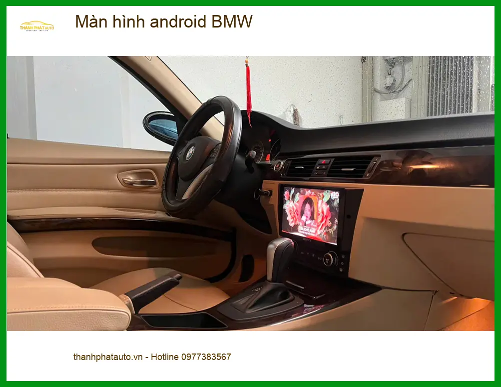 Anh Cường nâng cấp màn hình Android BMW X5 tại Hóc Môn vì màn zin quá cũ kỹ
