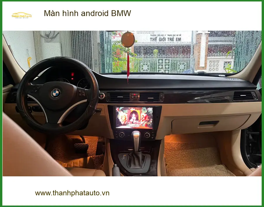 Anh Cường nâng cấp màn hình Android BMW X5 tại Hóc Môn vì màn zin quá cũ kỹ ảnh thực tế 4