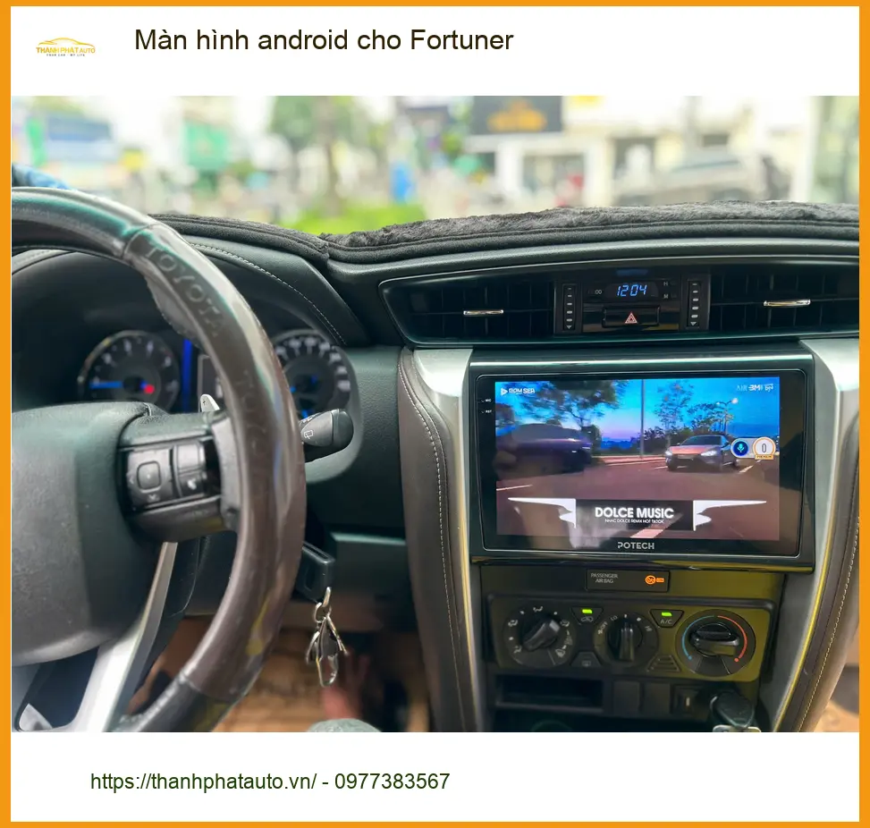 Anh Khang lắp màn hình Android cho Fortuner tại Quận Tân Phú để nâng tầm nội thất và giải trí ảnh thực tế 2