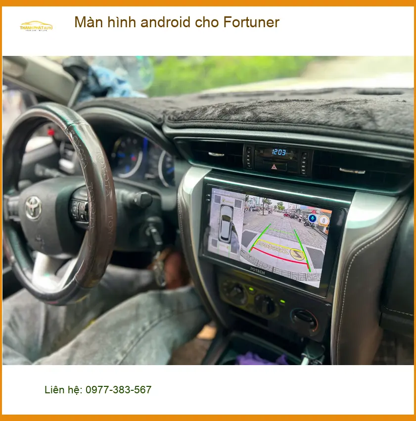 Anh Khang lắp màn hình Android cho Fortuner tại Quận Tân Phú để nâng tầm nội thất và giải trí ảnh thực tế 4