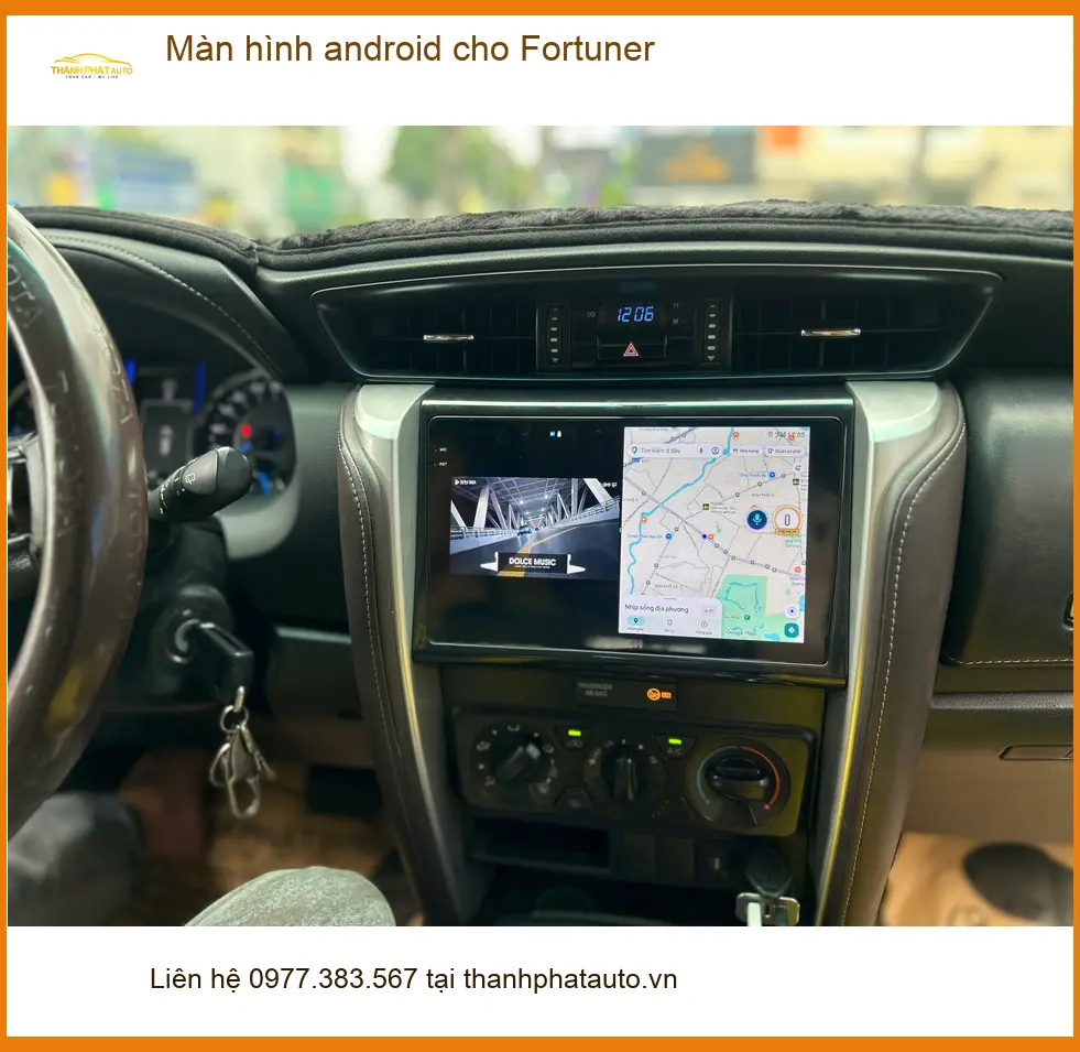 Anh Minh lắp Màn hình Android cho Fortuner tại Quận 1 vì muốn trải nghiệm công nghệ mới ảnh thực tế 3