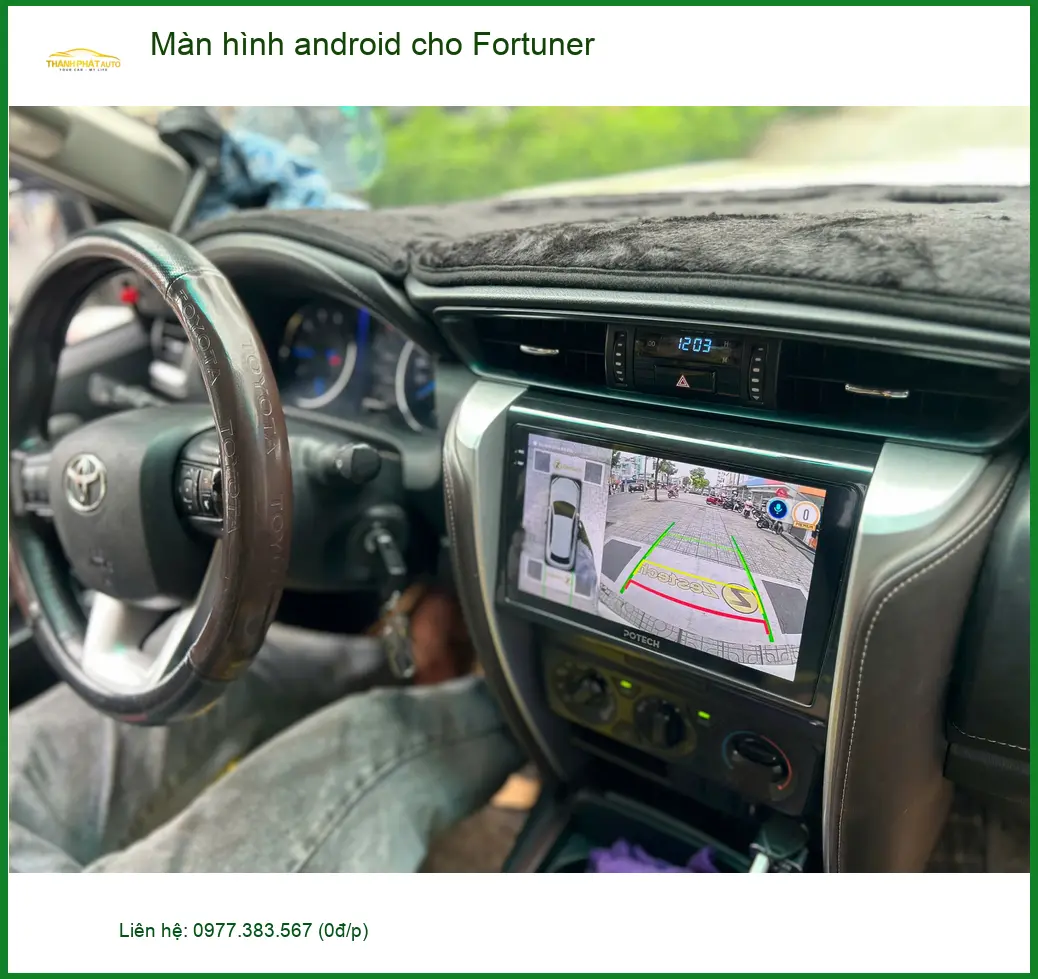 Anh Minh lắp Màn hình Android cho Fortuner tại Quận 1 vì muốn trải nghiệm công nghệ mới ảnh thực tế 5