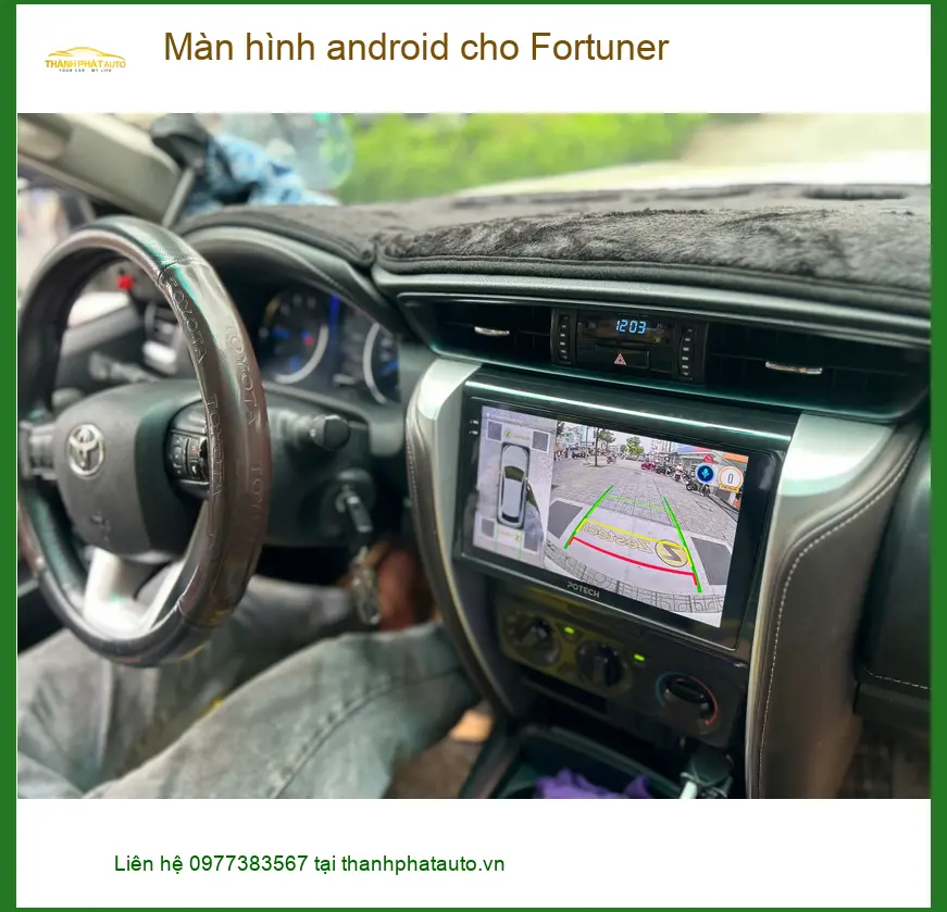 Cô Lan Anh nâng cấp màn hình Android cho Fortuner tại Quận Nhà Bè ảnh thực tế 3