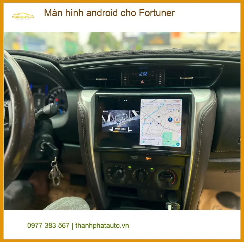 Cô Lan Anh nâng cấp màn hình Android cho Fortuner tại Quận Nhà Bè ảnh thực tế 4