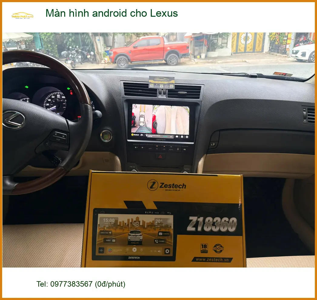 Anh Trọng nâng cấp màn hình Android cho Lexus RX350 tại Nhà Bè vì màn zin cũ quá chậm