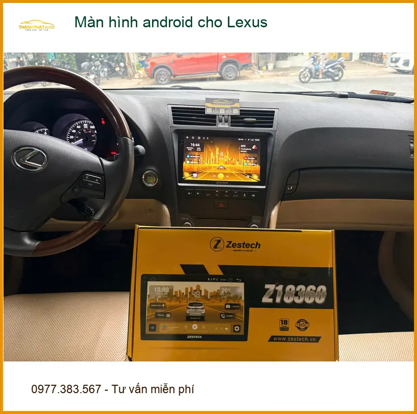 Anh Trọng nâng cấp màn hình Android cho Lexus RX350 tại Nhà Bè vì màn zin cũ quá chậm ảnh thực tế 2