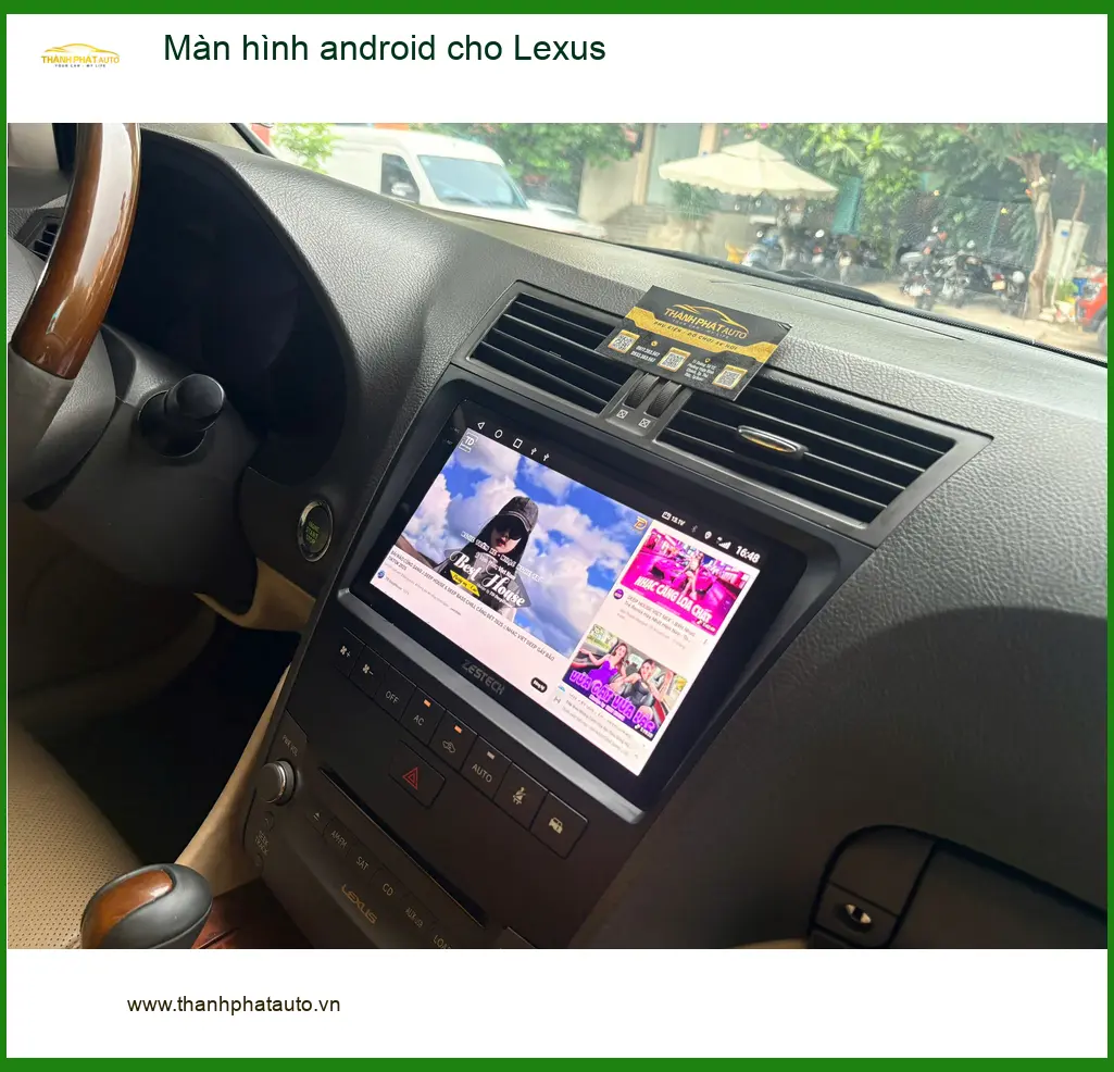 Anh Trọng nâng cấp màn hình Android cho Lexus RX350 tại Nhà Bè vì màn zin cũ quá chậm ảnh thực tế 3
